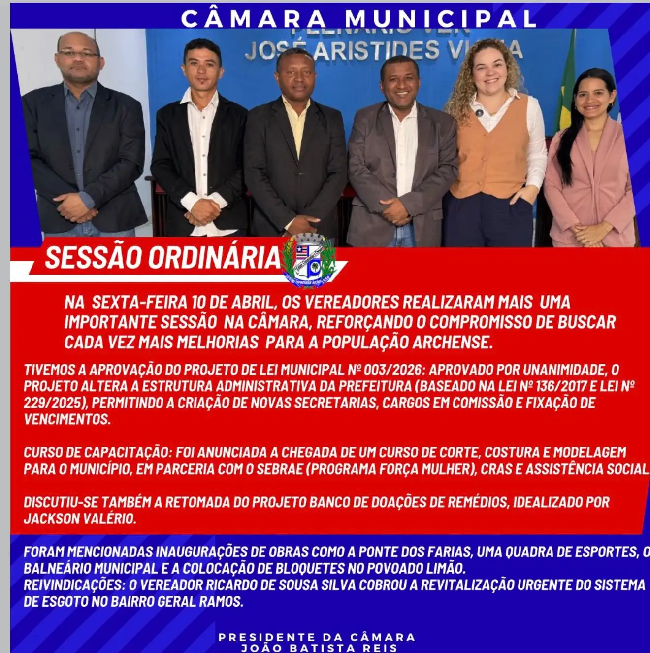 Sessão Ordinária