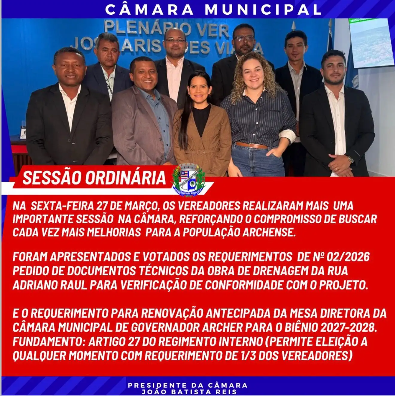 Sessão Ordinária